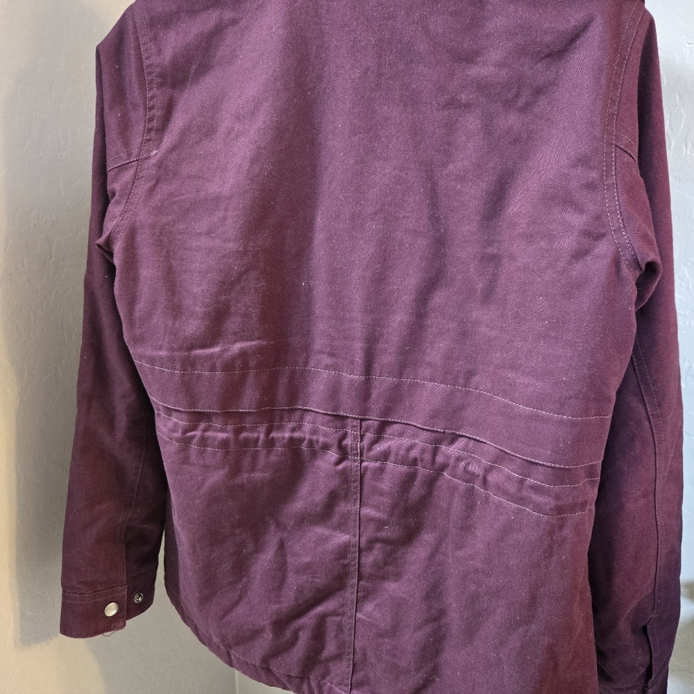 Columbia Hooded Utility Jacket with Plaid Lining Women’s Small - Picture 4 of 6